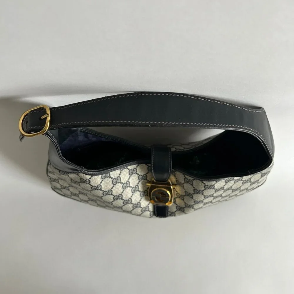 VINTAGE GUCCI MONOGRAM JACKIE BAG - Picture 5 of 11